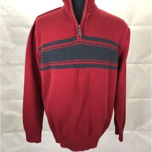 Eddie Bauer Men's 1/4 Zip Pullover Sweater L